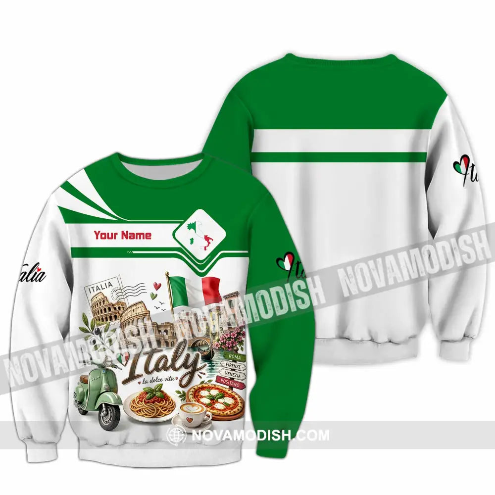 Unisex Shirt - Custom Italy Shirt - Long Sleeve / S - T-shirt