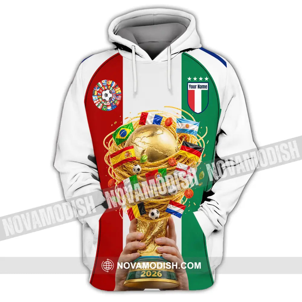 Unisex Shirt - Custom Italy World Cup 2026 Shirt - Hoodie / S - T-shirt