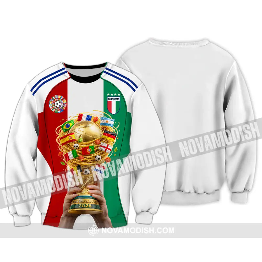 Unisex Shirt - Custom Italy World Cup 2026 Shirt - Long Sleeve / S - T-shirt