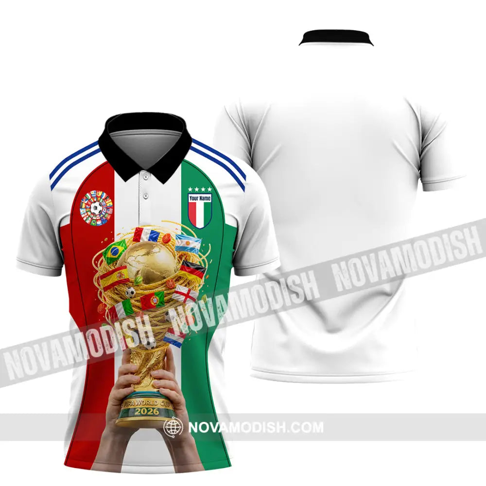 Unisex Shirt - Custom Italy World Cup 2026 Shirt - Polo Shirt / S - T-shirt