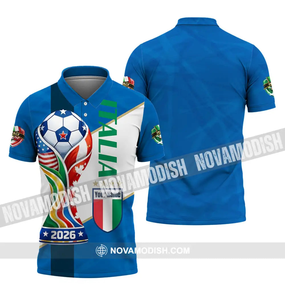 Unisex Shirt - Custom Italy World Cup 2026 Shirt - Polo Shirt / S - T-shirt