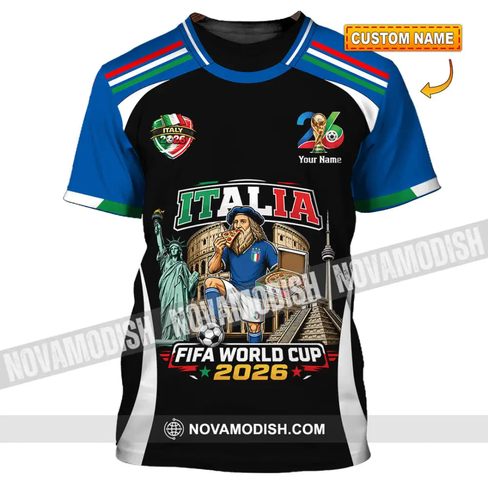 Unisex Shirt - Custom Italy World Cup 2026 Shirt - T-shirt