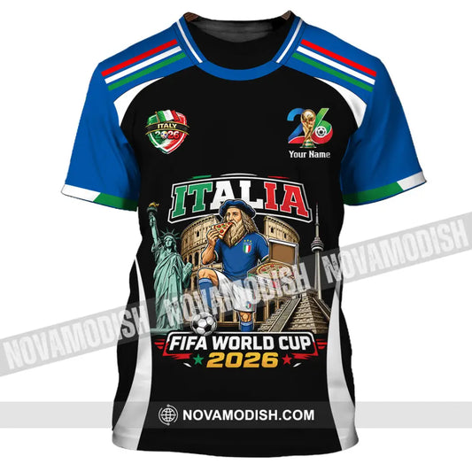 Unisex Shirt - Custom Italy World Cup 2026 Shirt - T-Shirt / S - T-shirt