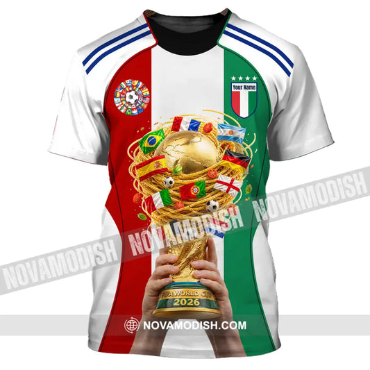 Unisex Shirt - Custom Italy World Cup 2026 Shirt - T-Shirt / S - T-shirt