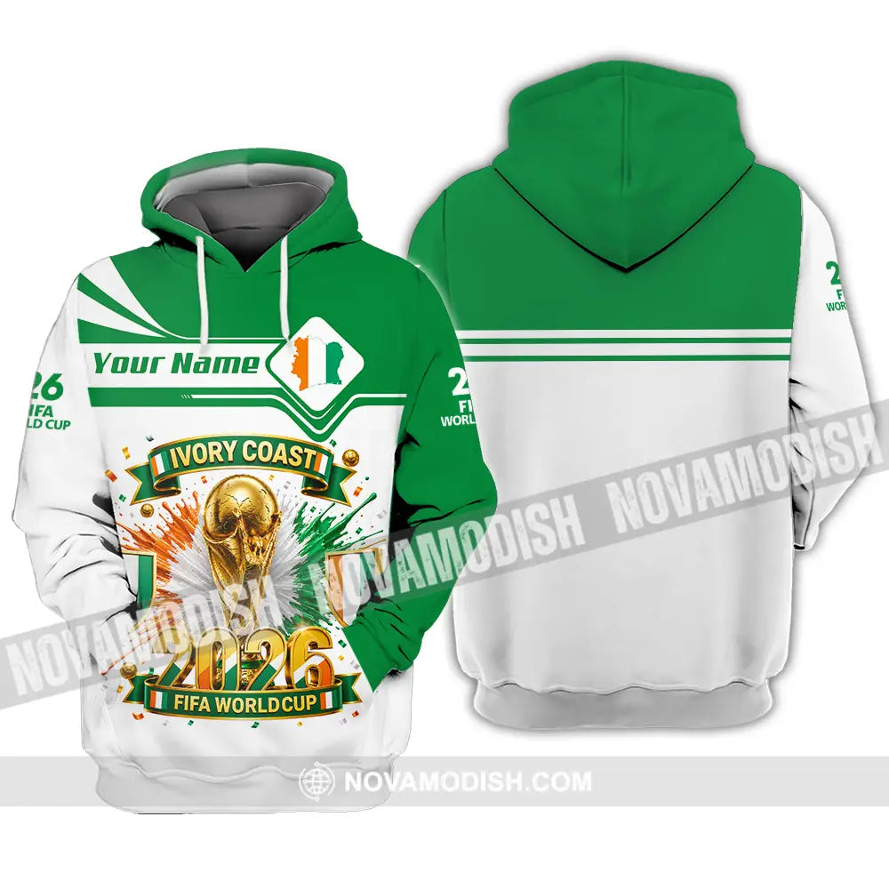 Unisex Shirt - Custom Ivory Coast World Cup 2026 Shirt - Hoodie / S - T-shirt