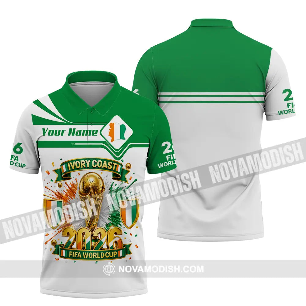 Unisex Shirt - Custom Ivory Coast World Cup 2026 Shirt - Polo Shirt / S - T-shirt