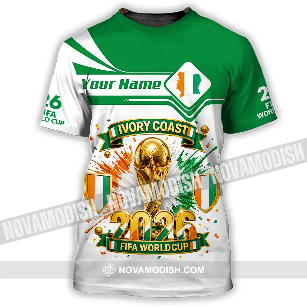 Unisex Shirt - Custom Ivory Coast World Cup 2026 Shirt - T-Shirt / S - T-shirt