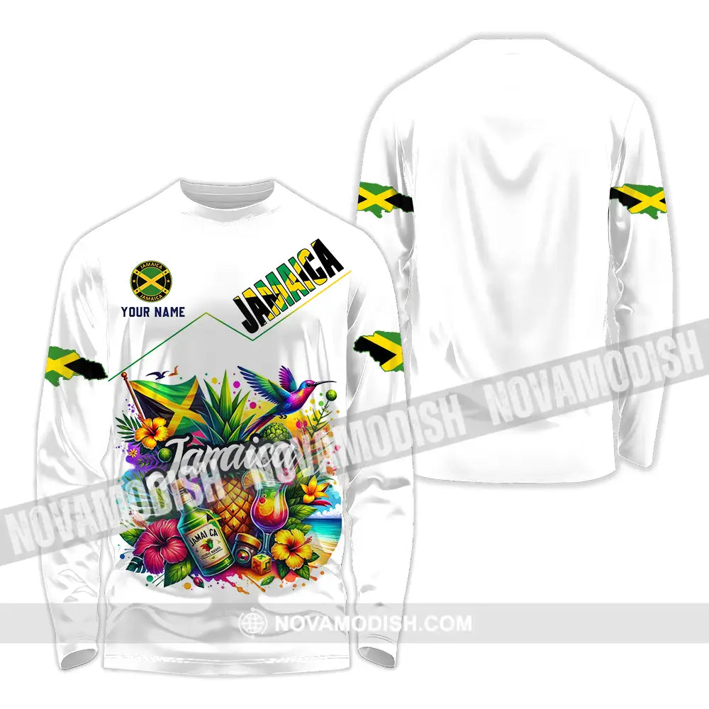Unisex Shirt - Custom Jamaica Shirt Long Sleeve Shirt / S T-shirt