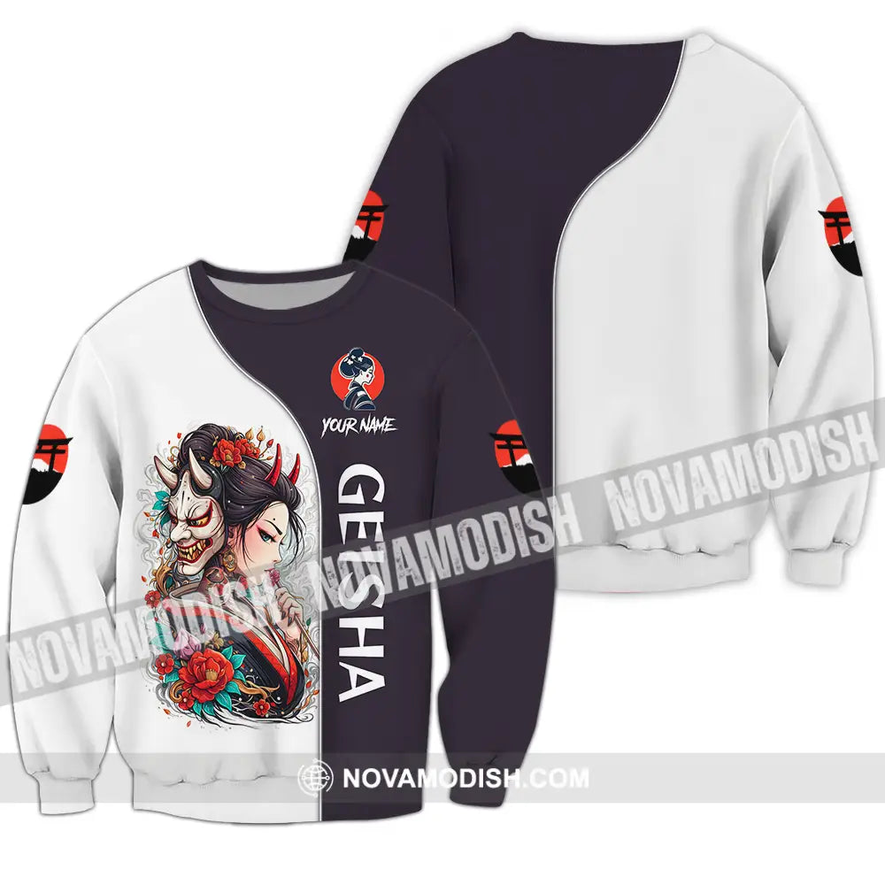 Unisex Shirt - Custom Japan Geisha3D Shirt Long Sleeve / S T-shirt