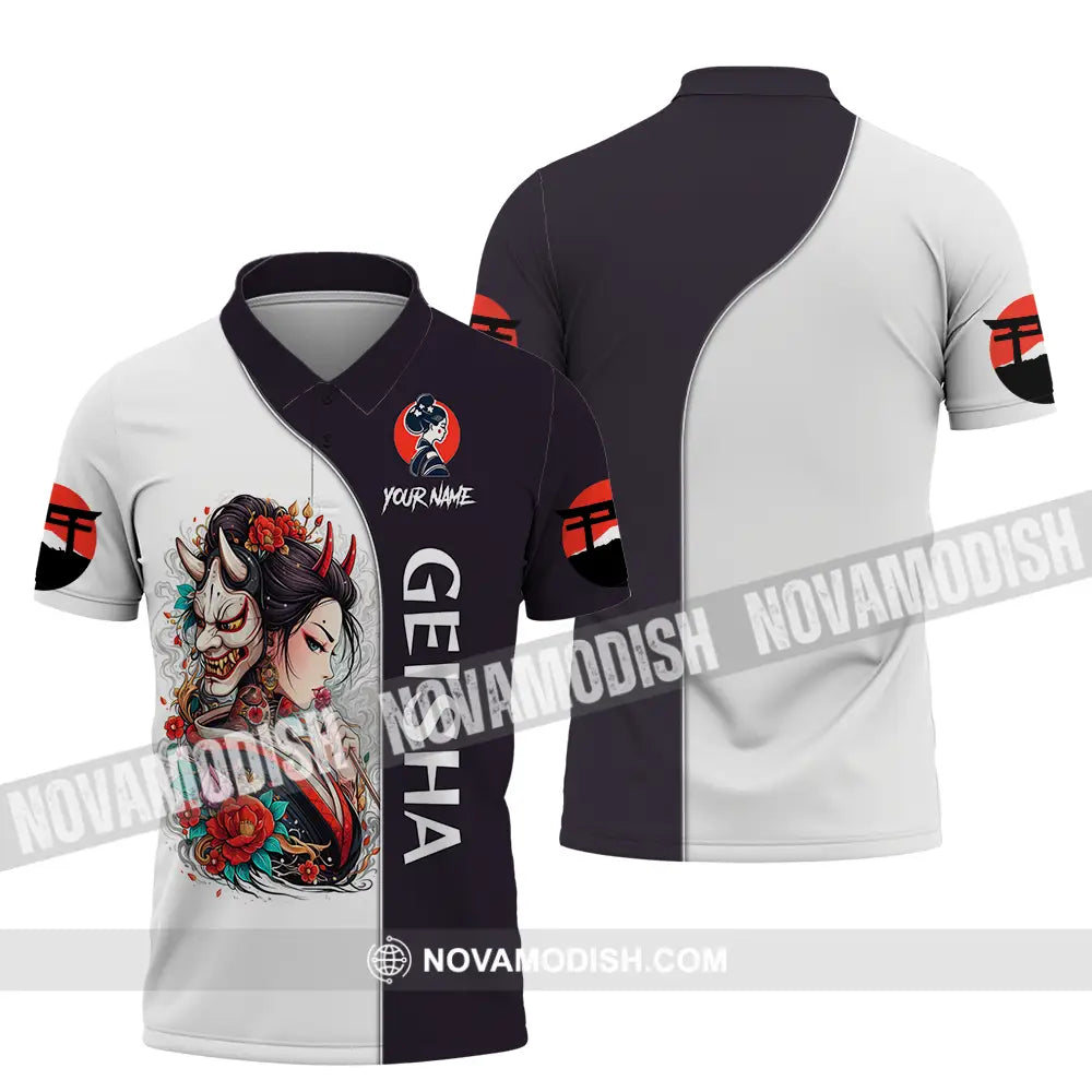 Unisex Shirt - Custom Japan Geisha3D Shirt Polo Shirt / S T-shirt
