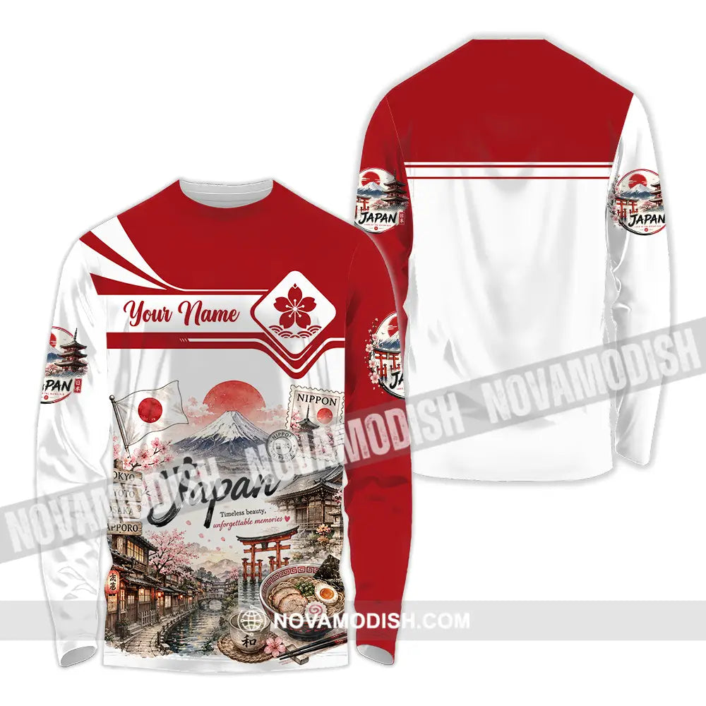 Unisex Shirt - Custom Japan Shirt - Long Sleeve Shirt / S - T-shirt