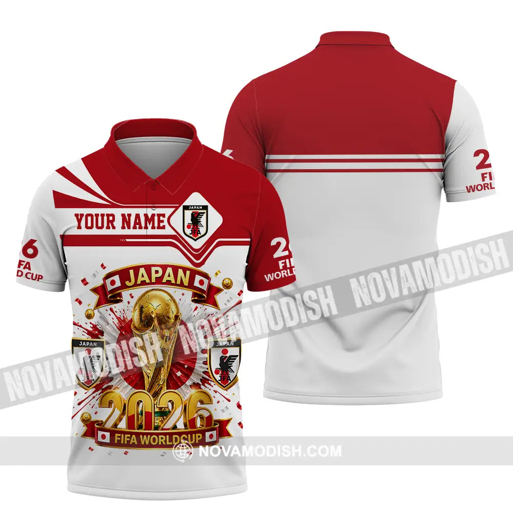 Unisex Shirt - Custom Japan World Cup 2026 3D Shirt - Polo Shirt / S - T-shirt