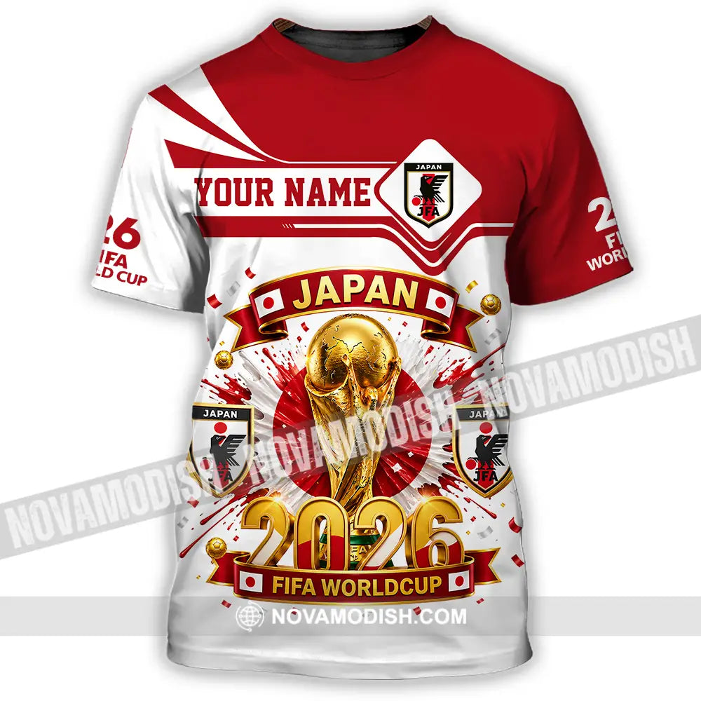 Unisex Shirt - Custom Japan World Cup 2026 3D Shirt - T-Shirt / S - T-shirt