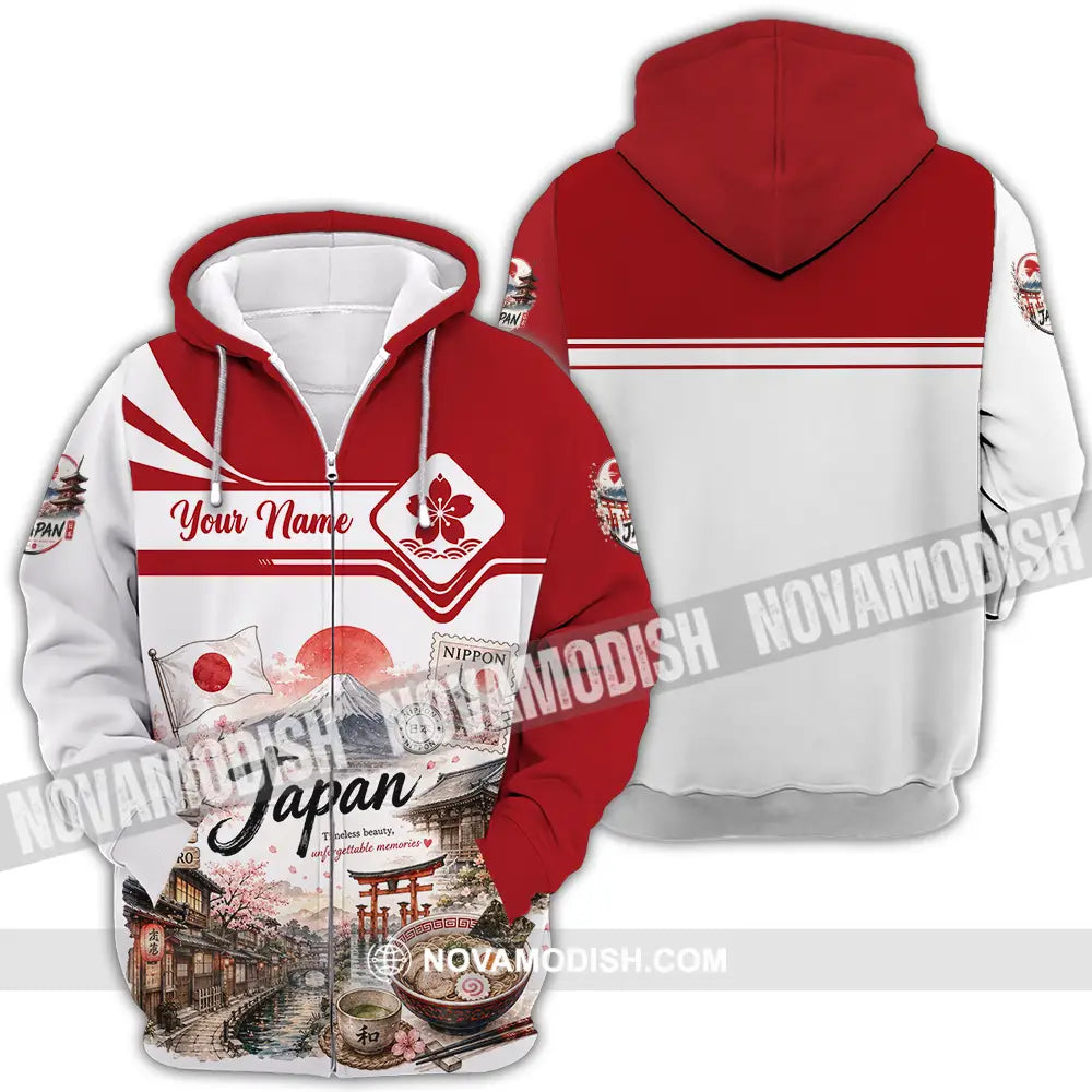 Unisex Shirt - Custom Japan Shirt - Zipper Hoodie / S - T-shirt