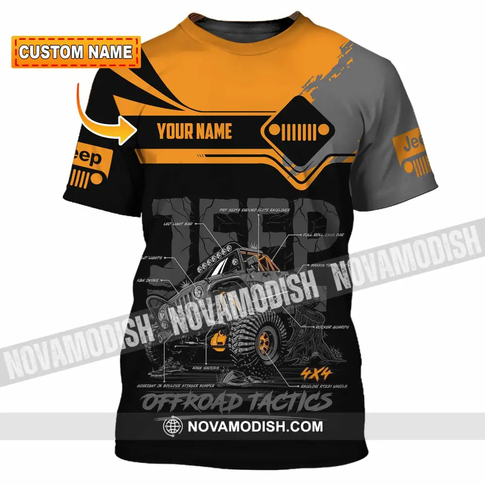 Unisex Shirt - Custom Jeep Offroad Tactics 3D Shirt T-shirt