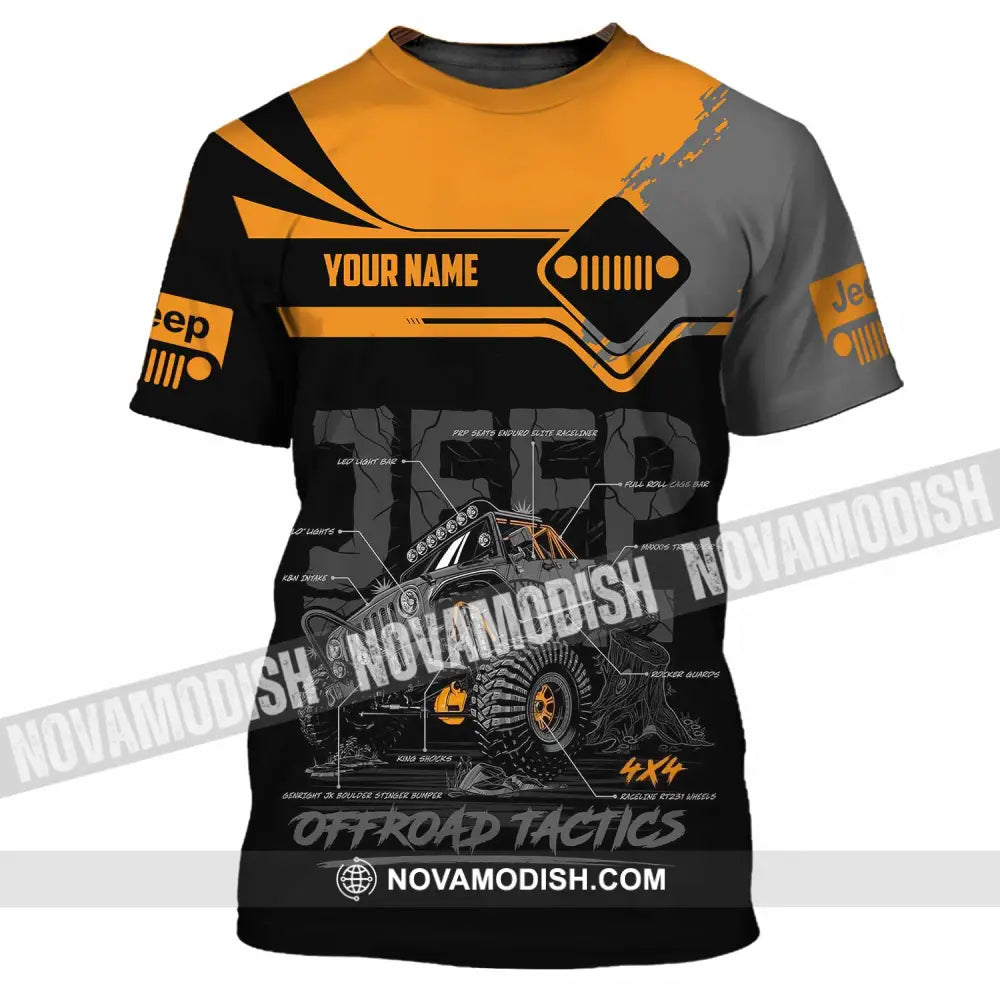 Unisex Shirt - Custom Jeep Offroad Tactics 3D Shirt T-Shirt / S T-shirt
