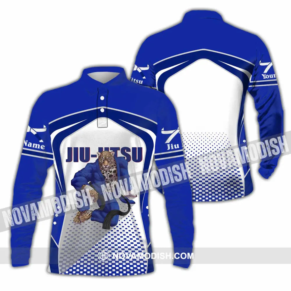 Unisex Shirt - Custom Jiu Jitsu 3D Shirt Long Sleeve Polo / S T-shirt