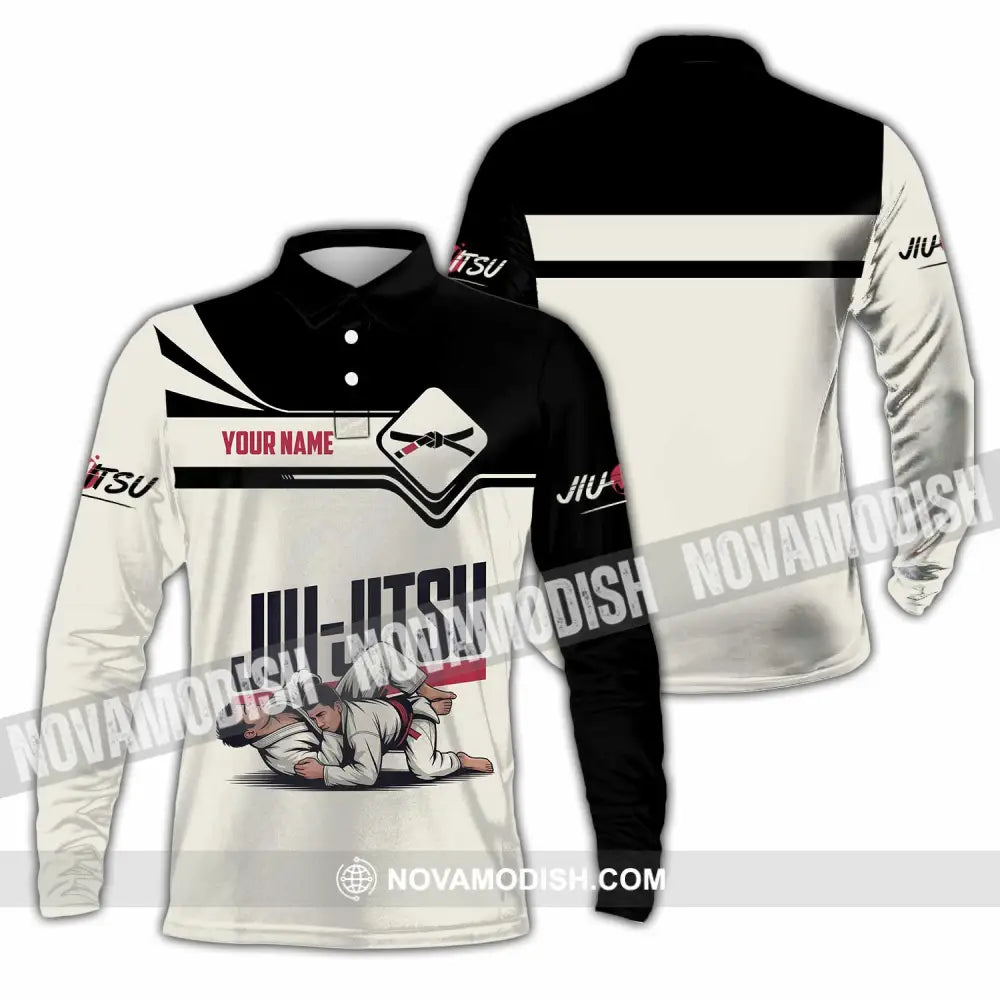 Unisex Shirt - Custom Jiu Jitsu 3D Shirt - Long Sleeve Polo / S - T-shirt