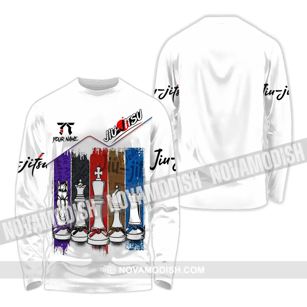 Unisex Shirt - Custom Jiu Jitsu 3D Shirt Long Sleeve Shirt / S T-shirt