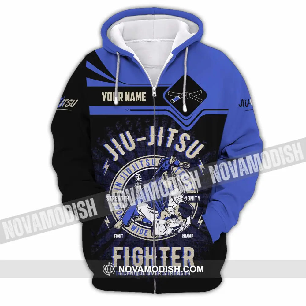 Unisex Shirt - Custom Jiu Jitsu 3D Shirt - Zipper Hoodie / S - T-shirt