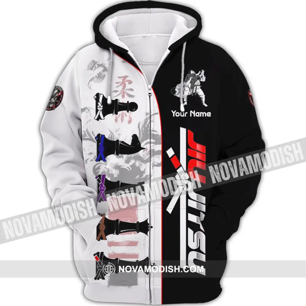 Unisex Shirt - Custom Jiu Jitsu 3D Shirt Zipper Hoodie / S T-shirt