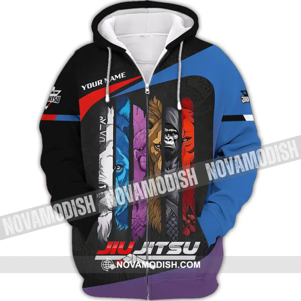 Unisex Shirt - Custom Jiu Jitsu 3D Shirt Zipper Hoodie / S T-shirt