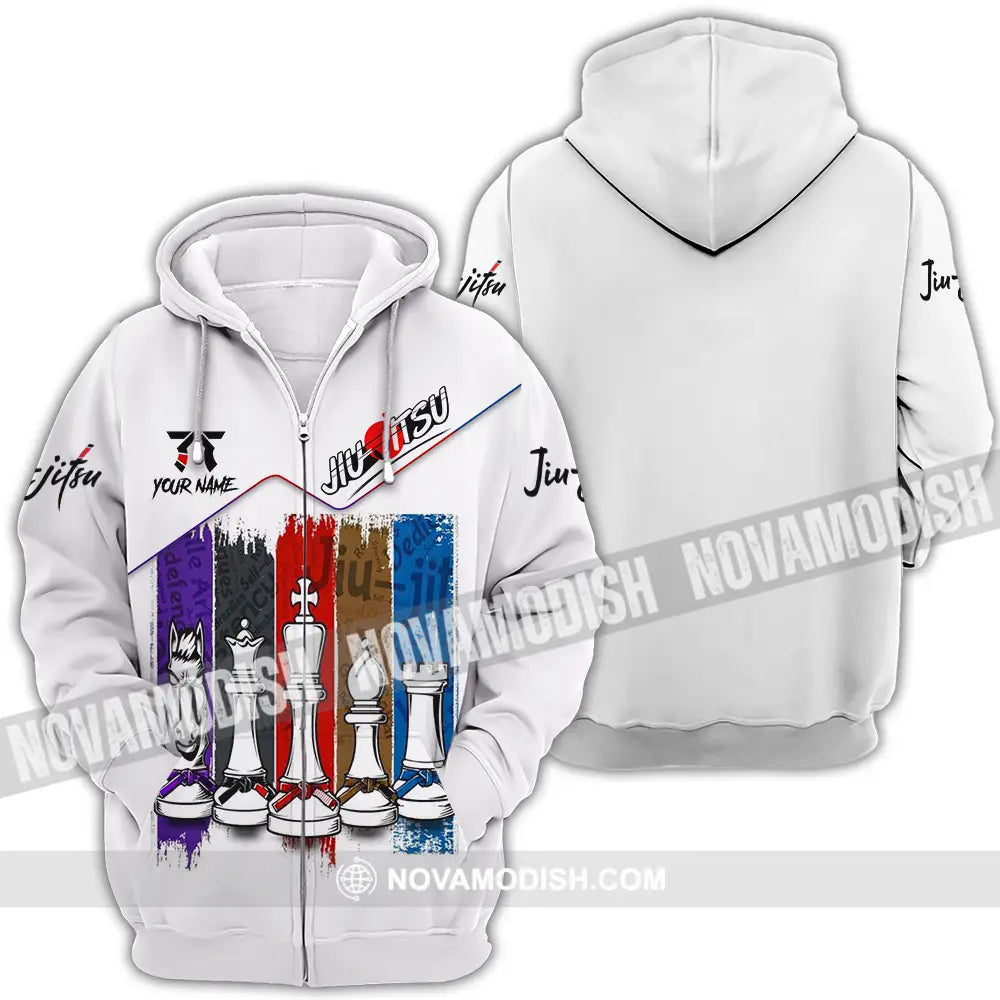Unisex Shirt - Custom Jiu Jitsu 3D Shirt Zipper Hoodie / S T-shirt