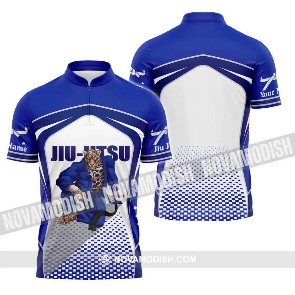 Unisex Shirt - Custom Jiu Jitsu 3D Shirt Zipper Polo Shirt / S T-shirt