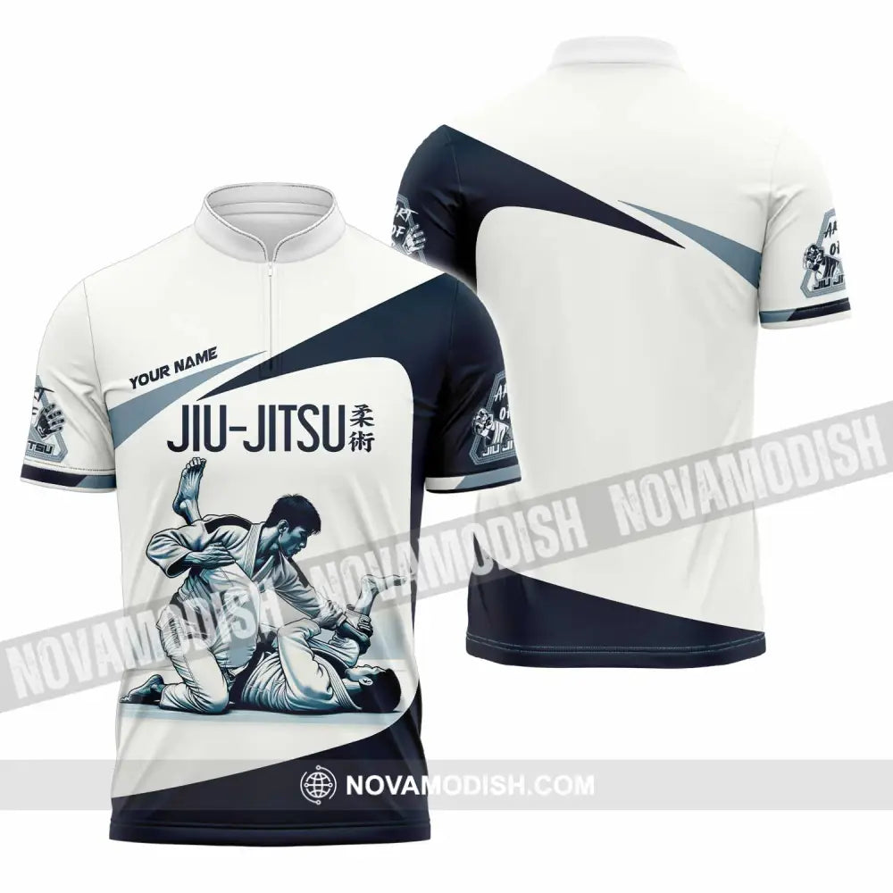 Unisex Shirt - Custom Jiu Jitsu Lover Classic Shirt Zipper Polo Shirt / S T-shirt