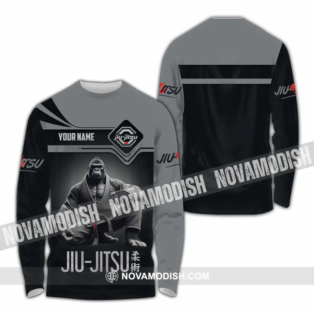 Unisex Shirt - Custom Jiu Jitsu Sport Shirt Long Sleeve Shirt / S T-shirt