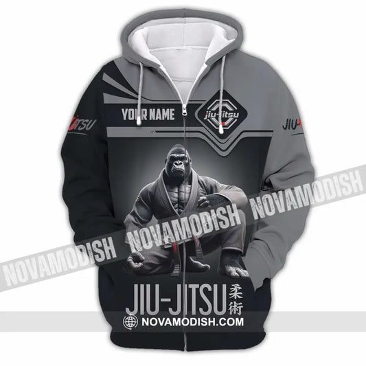 Unisex Shirt - Custom Jiu Jitsu Sport Shirt Zipper Hoodie / S T-shirt