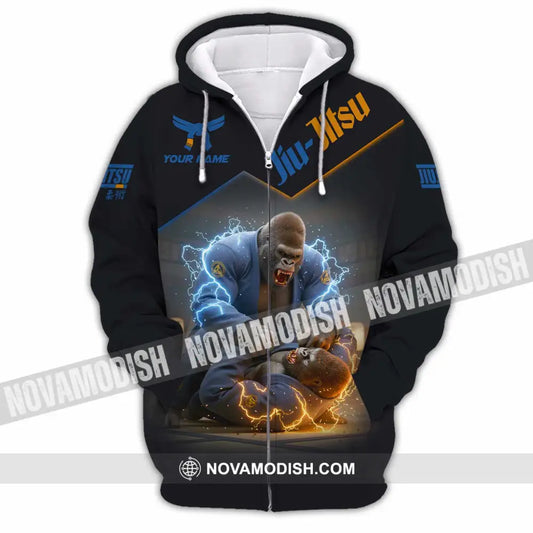 Unisex Shirt - Custom Jiu Jitsu Shirt Zipper Hoodie / S T-shirt