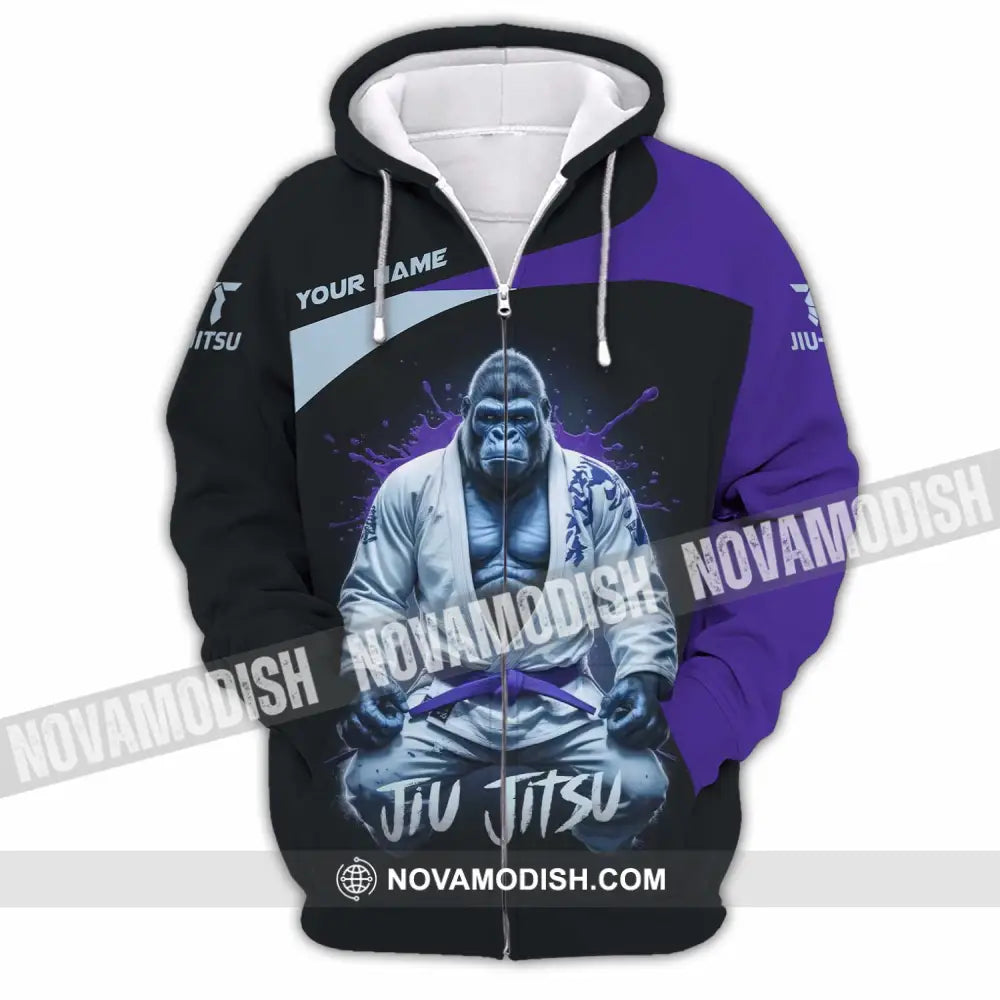 Unisex Shirt - Custom Jiu Jitsu Shirt Zipper Hoodie / S T-shirt