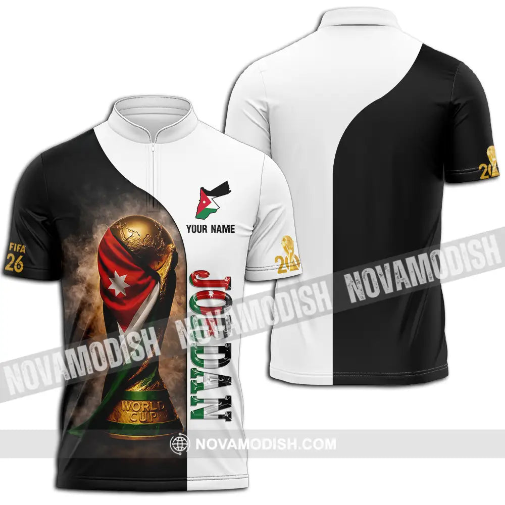 Unisex Shirt - Custom Jordan 3D Shirt Zipper Polo Shirt / S T-shirt