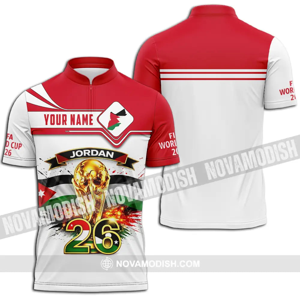 Unisex Shirt - Custom Jordan 3D Shirt Zipper Polo Shirt / S T-shirt