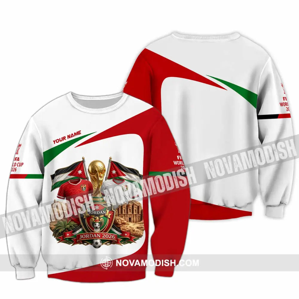 Unisex Shirt - Custom Jordan World Cup 2026 3D Shirt - Long Sleeve / S - T-shirt