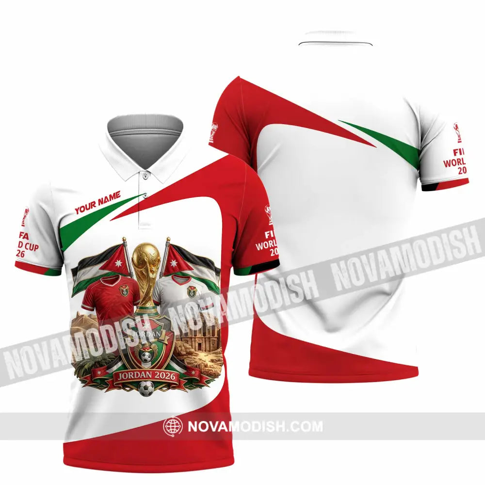 Unisex Shirt - Custom Jordan World Cup 2026 3D Shirt - Polo Shirt / S - T-shirt