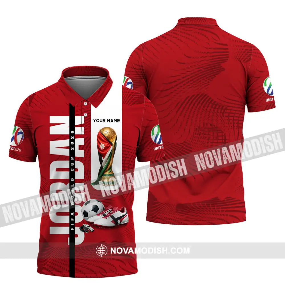 Unisex Shirt - Custom Jordan World Cup 2026 3D Shirt Polo Shirt / S T-shirt