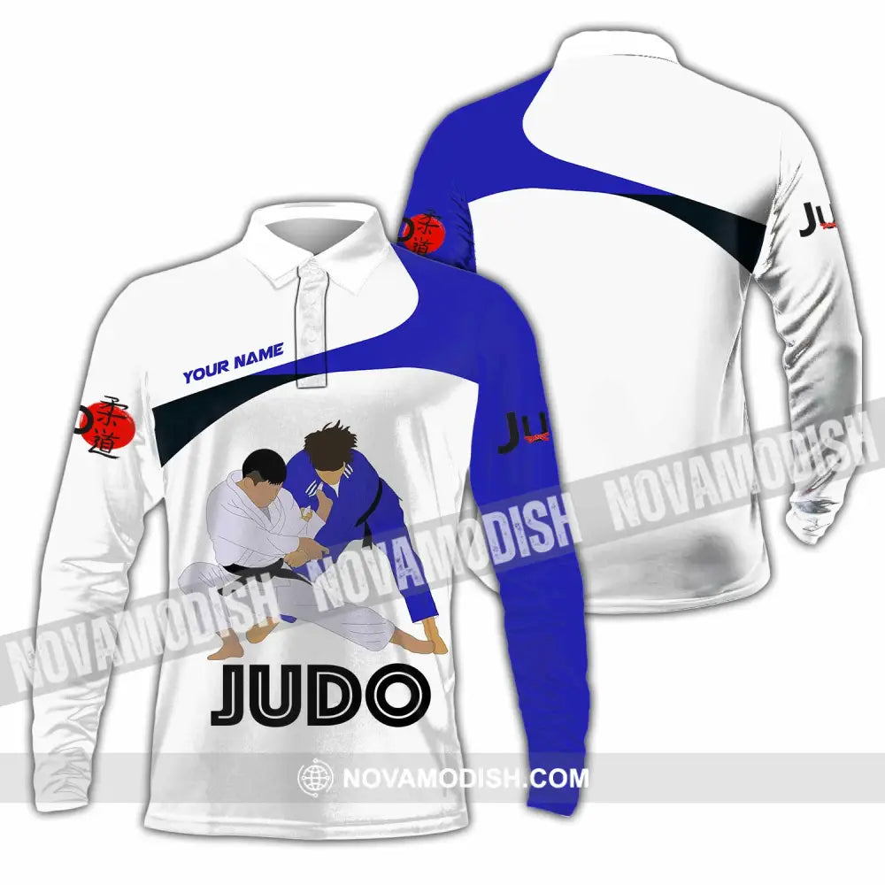 Unisex Shirt - Custom Judo 3D Shirt Long Sleeve Polo / S T-shirt