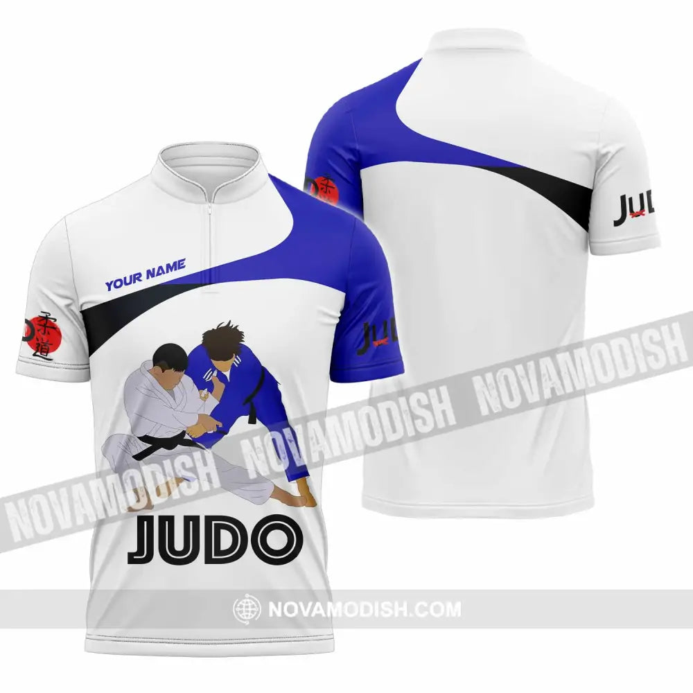 Unisex Shirt - Custom Judo 3D Shirt Zipper Polo Shirt / S T-shirt