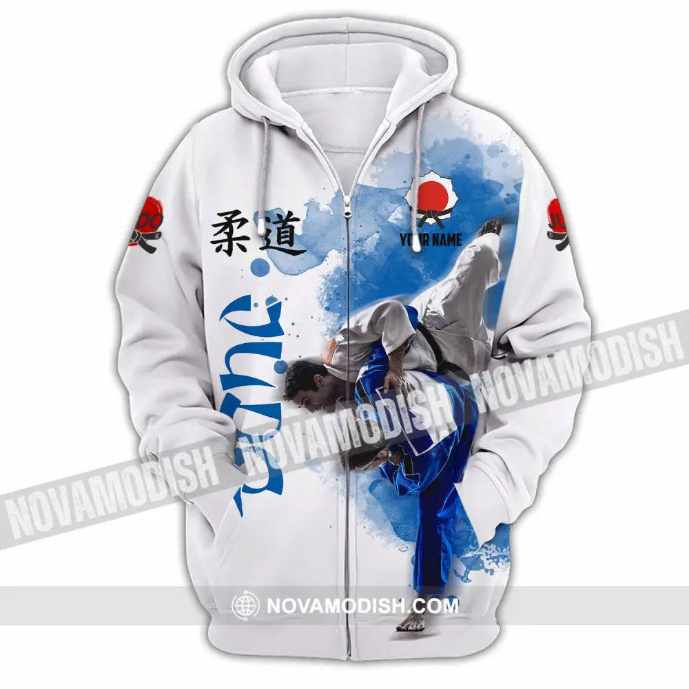 Unisex Shirt - Custom Judo Shirt Sport Shirt Zipper Hoodie / S T-shirt
