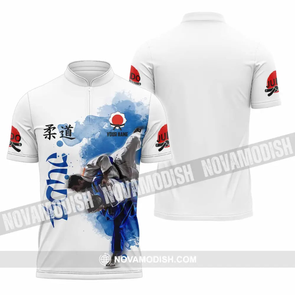 Unisex Shirt - Custom Judo Shirt Sport Shirt Zipper Polo Shirt / S T-shirt