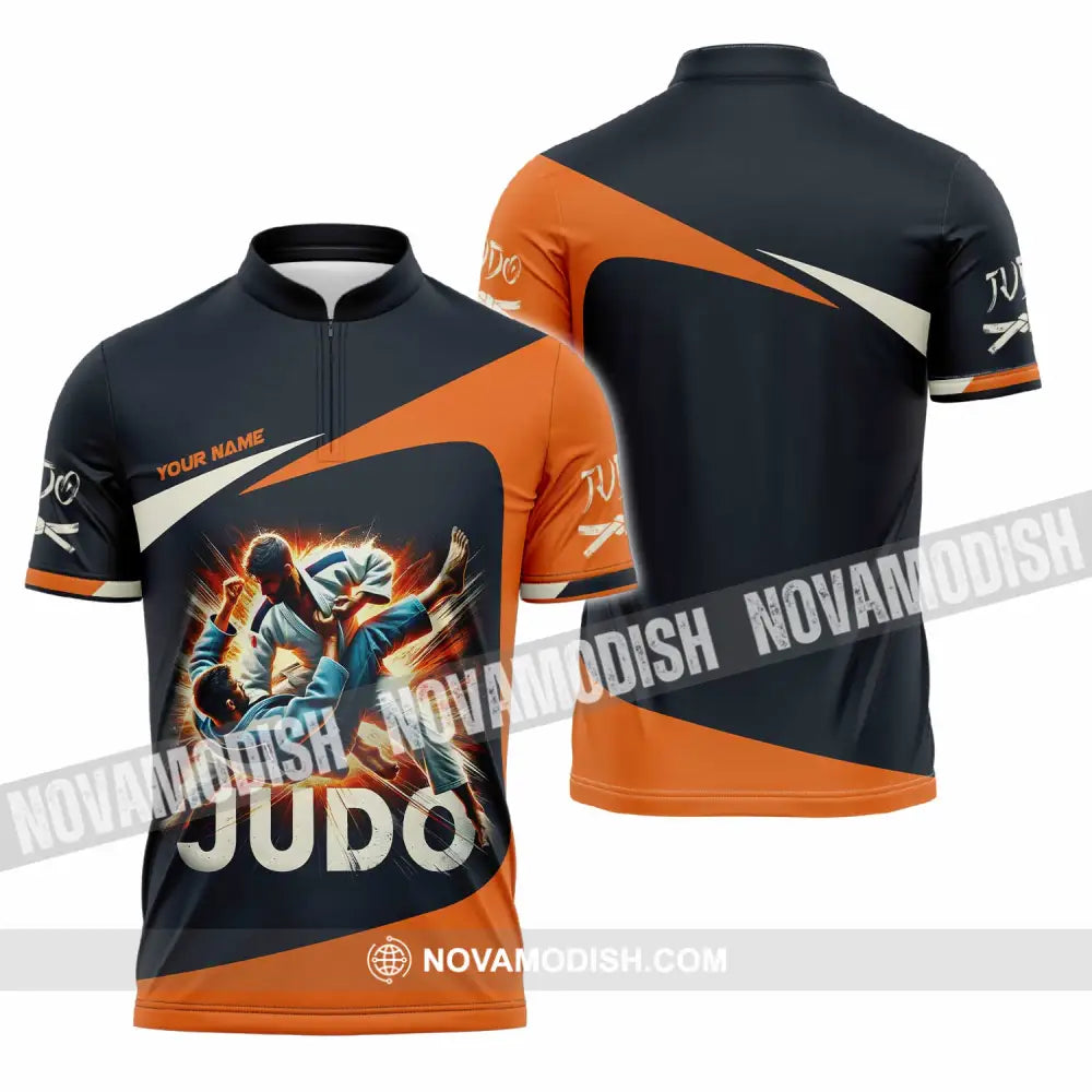 Unisex Shirt - Custom Judo Shirt Zipper Polo Shirt / S T-shirt