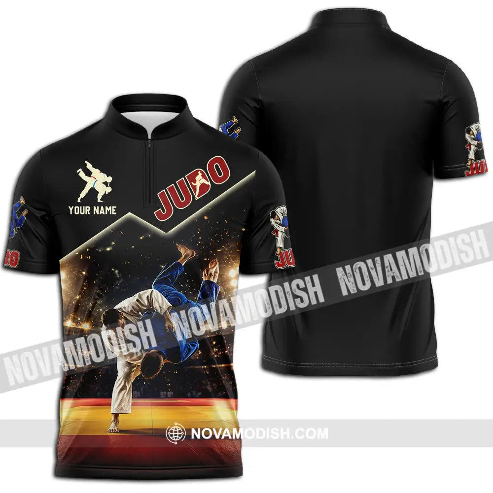 Unisex Shirt - Custom Judo Shirt - Zipper Polo Shirt / S - T-shirt