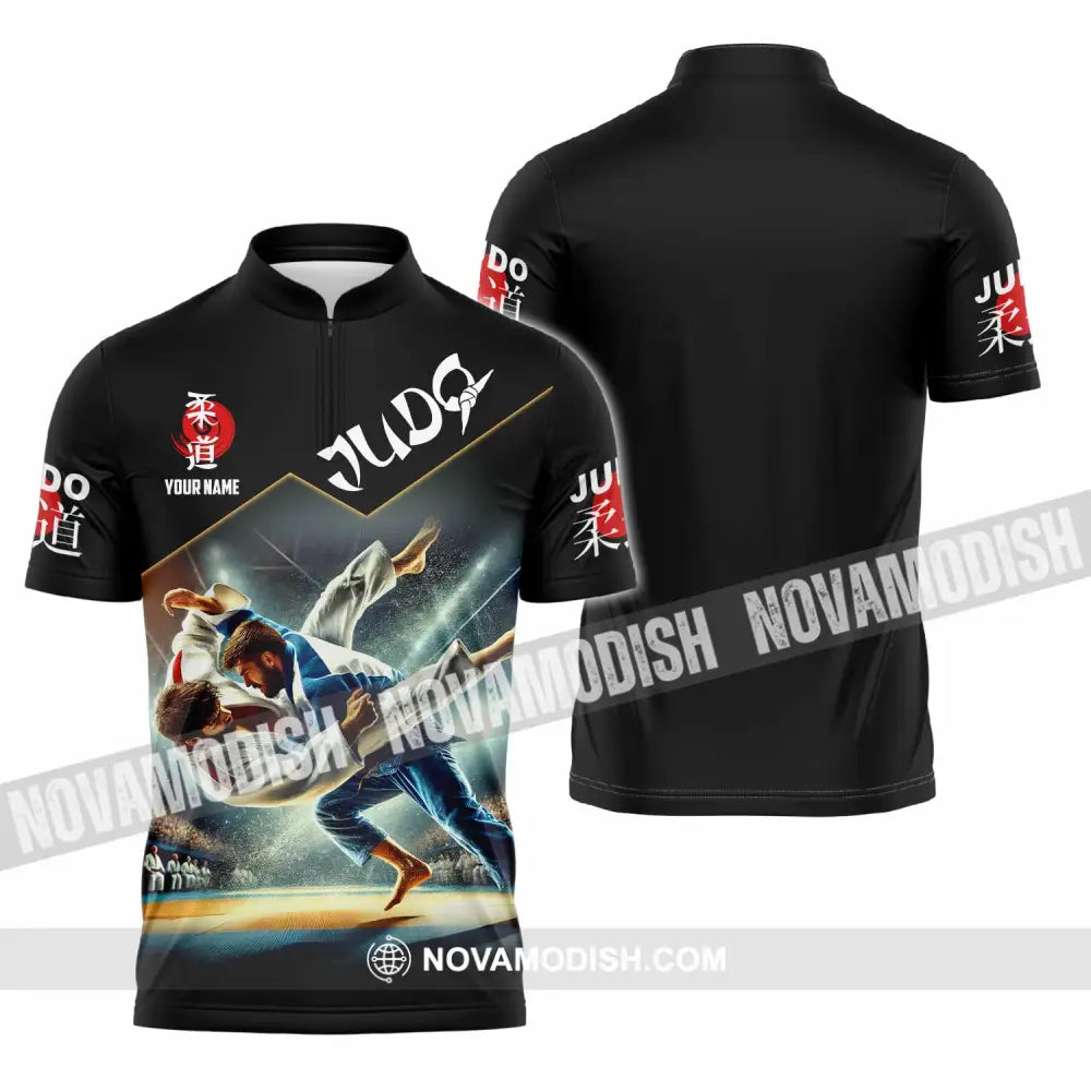 Unisex Shirt - Custom Judo Shirt Zipper Polo Shirt / S T-shirt
