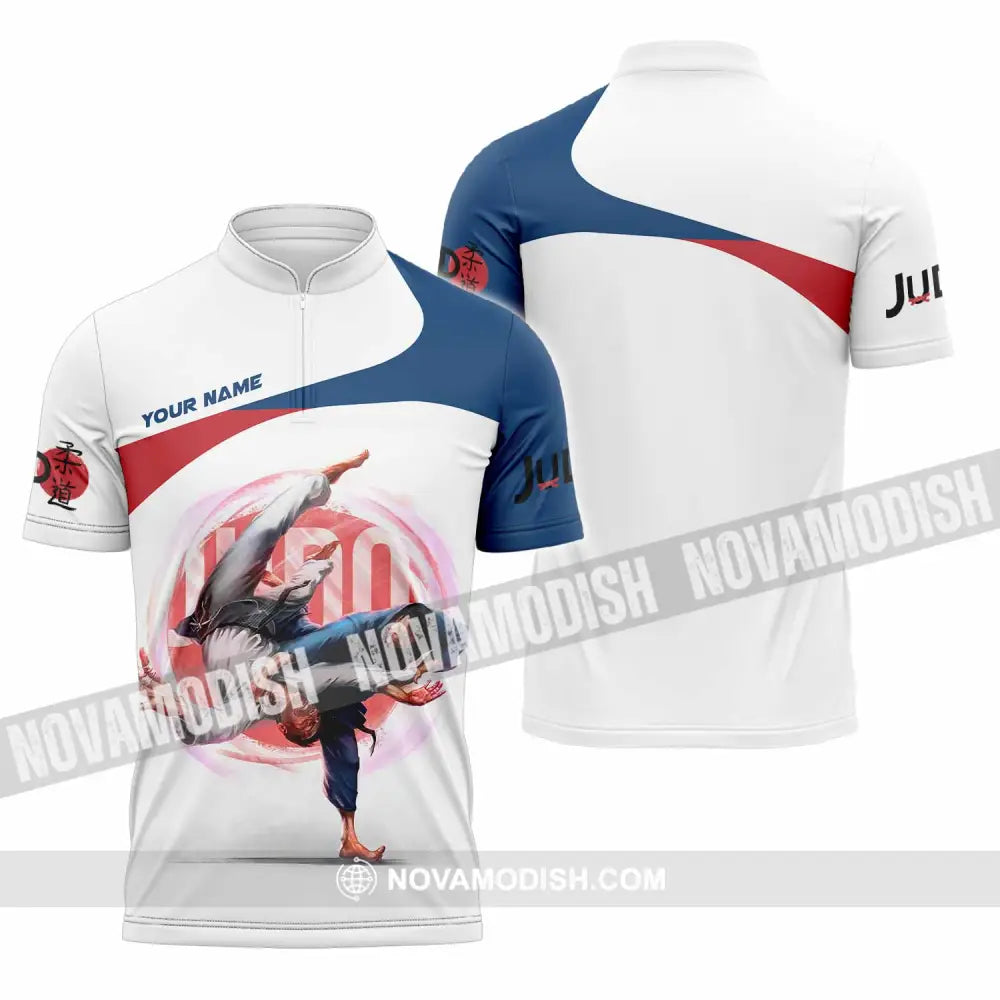 Unisex Shirt - Custom Judo Shirt Zipper Polo Shirt / S T-shirt