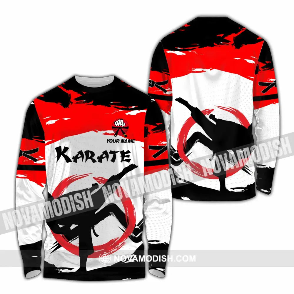 Unisex Shirt - Custom Karate 3D Shirt Long Sleeve Shirt / S T-shirt