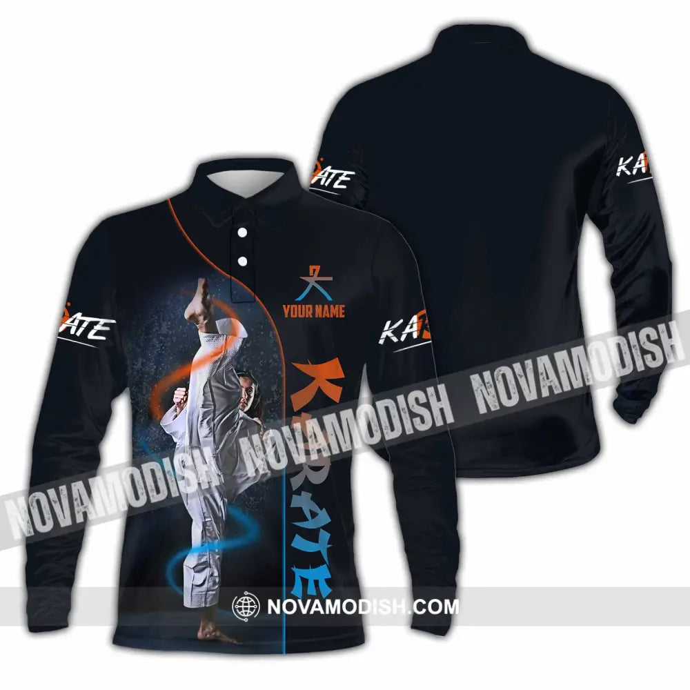 Unisex Shirt - Custom Karate Shirt Long Sleeve Polo / S T-shirt
