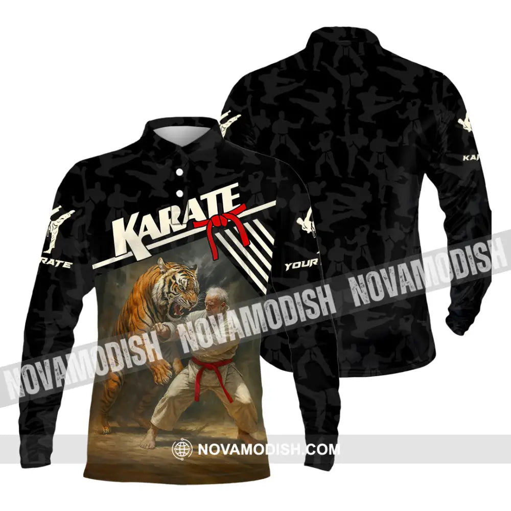 Unisex Shirt - Custom Karate Sport Shirt Long Sleeve Polo / S T-shirt