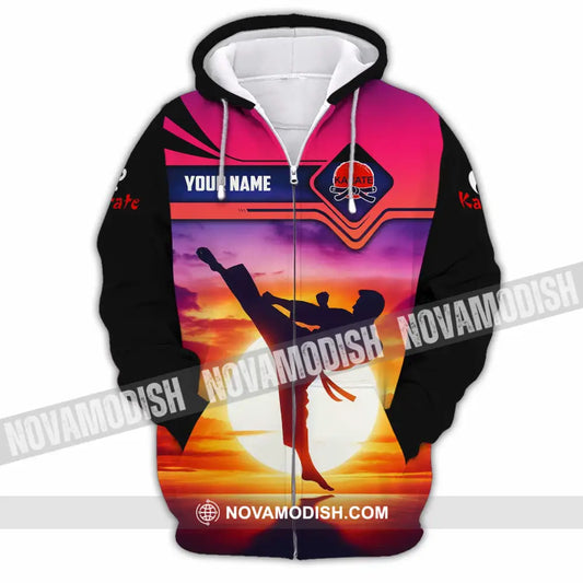 Unisex Shirt - Custom Karate Shirt Zipper Hoodie / S T-shirt